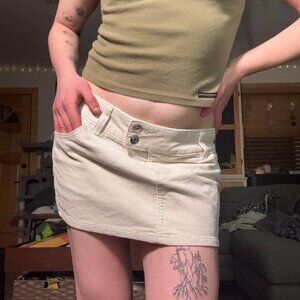 H&M Micro Mini Cordorouy Skirt